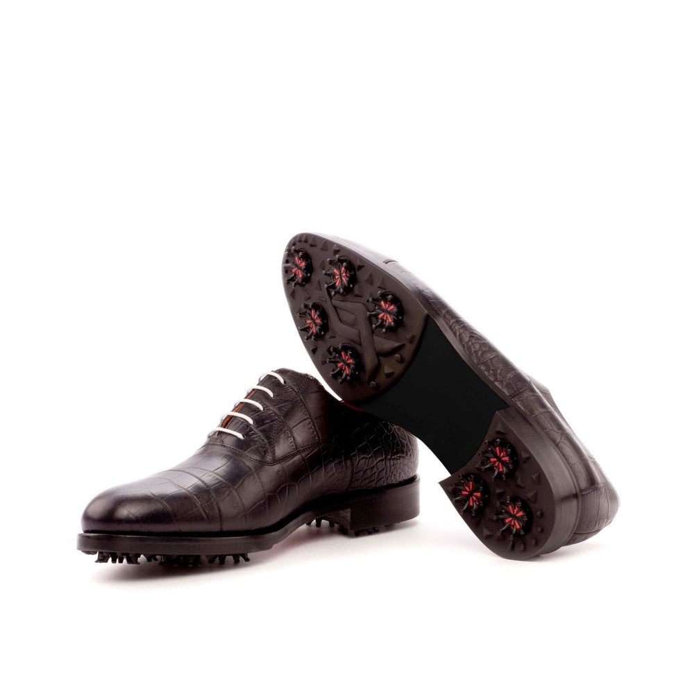 Oxford-Sartorial, Painted Croco, Black 2-MERRIMIUM-WS