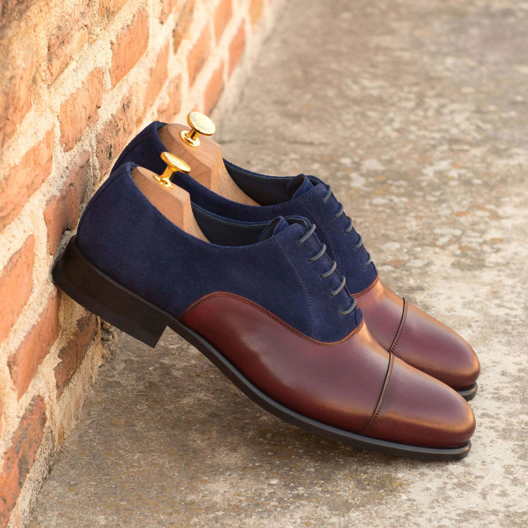 Oxford-Suede, Painted Calf, Blue, Burgundy 1-MERRIMIUM--GID-2868-4211