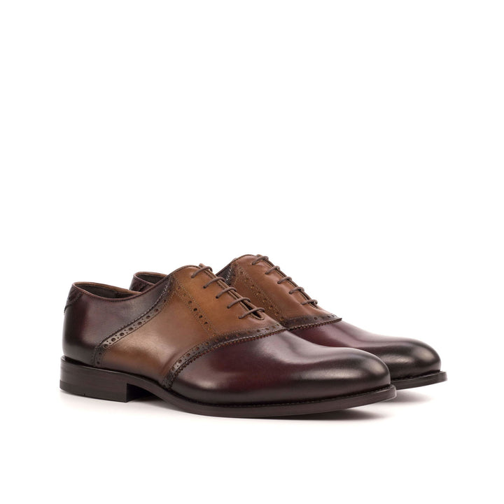 Saddle-Painted Calf, Brown, Burgundy 3-MERRIMIUM