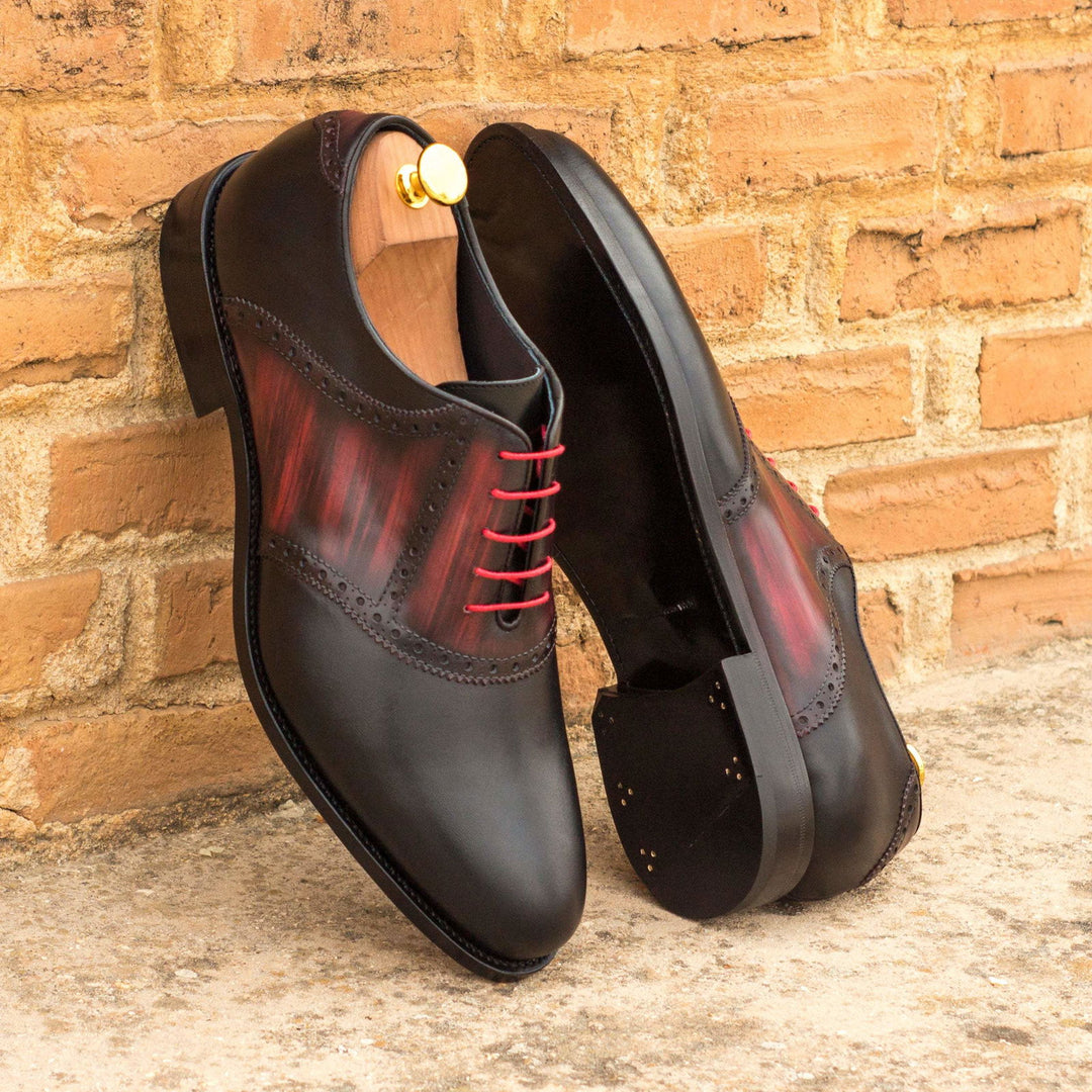 Saddle-Patina, Box Calf, Burgundy, Black 1-MERRIMIUM-WS
