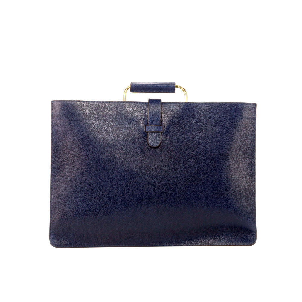 Satchel Bag Leather Blue 3637 2- MERRIMIUM