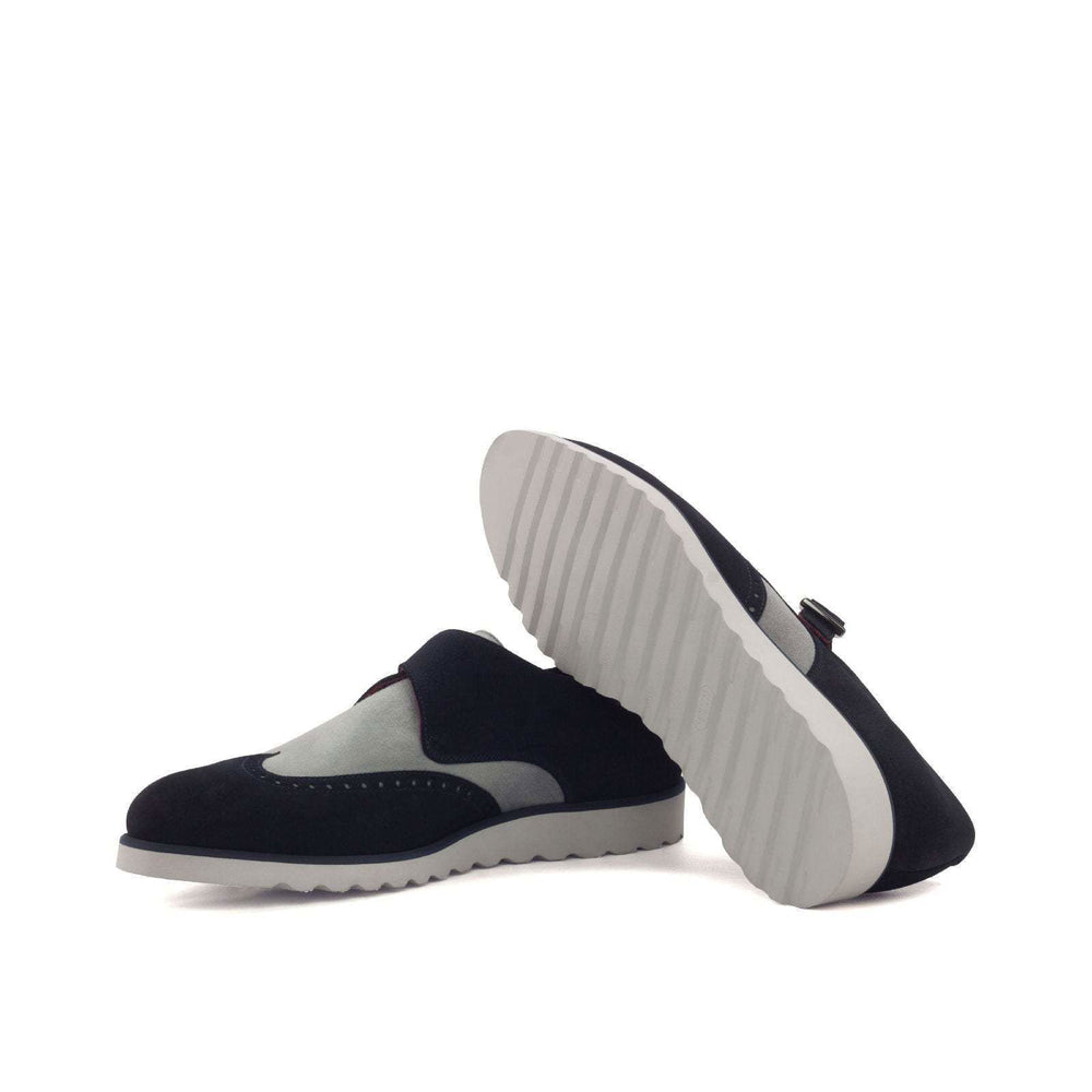Single Monk-Kid Suede, Lux Suede, Grey, Blue 2-MERRIMIUM-wholesale