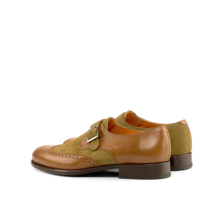 Single Monk-Painted Calf, Suede, Brown 4-MERRIMIUM