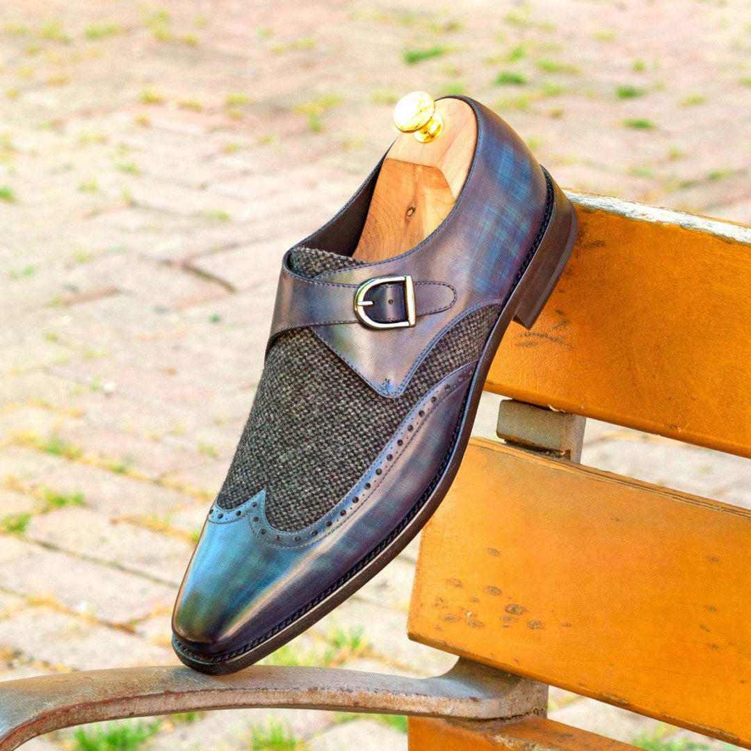 Single Monk-Patina, Sartorial, Blue, Grey 1-MERRIMIUM-WS