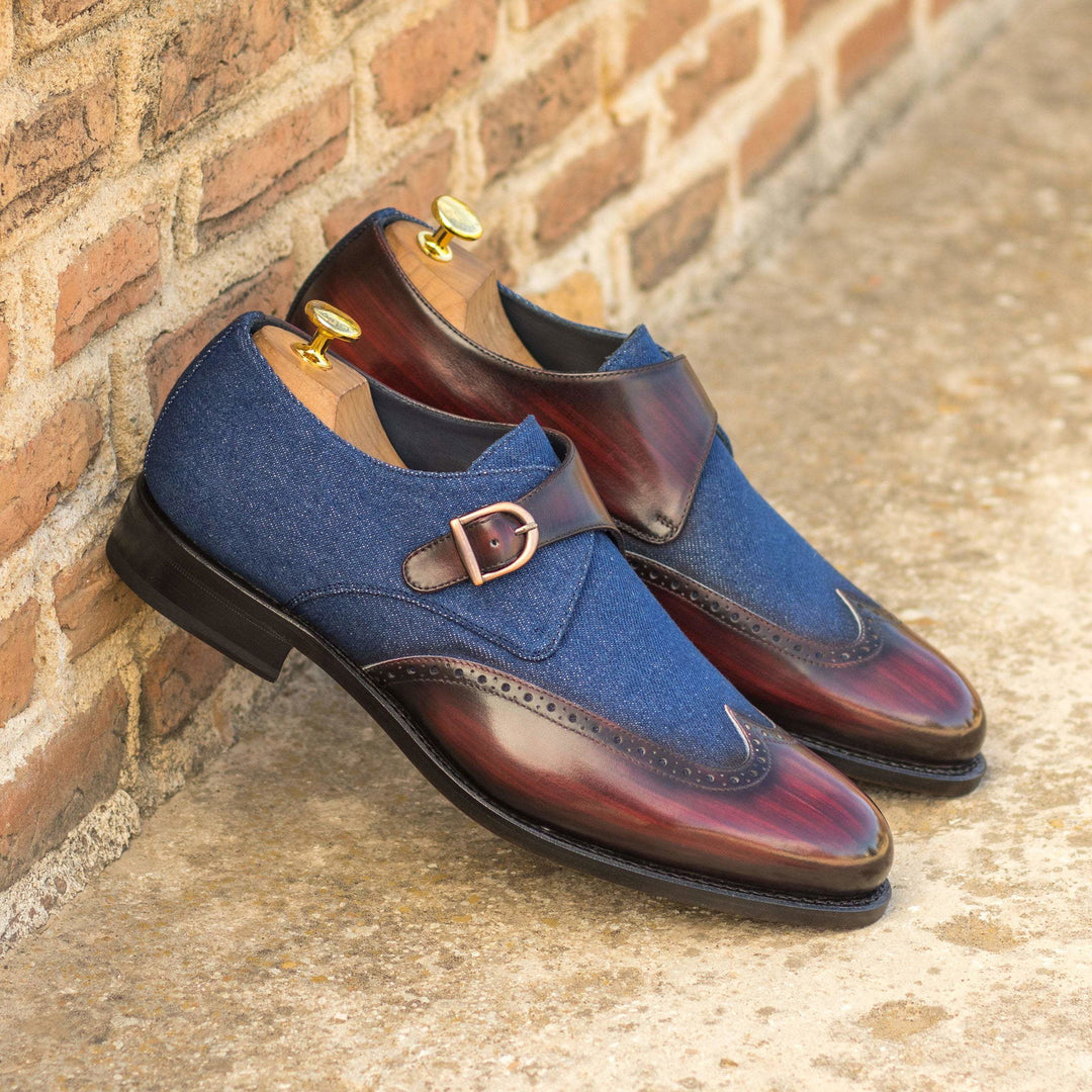 Single Monk-Patina, Sartorial, Burgundy, Blue 1-MERRIMIUM-WS