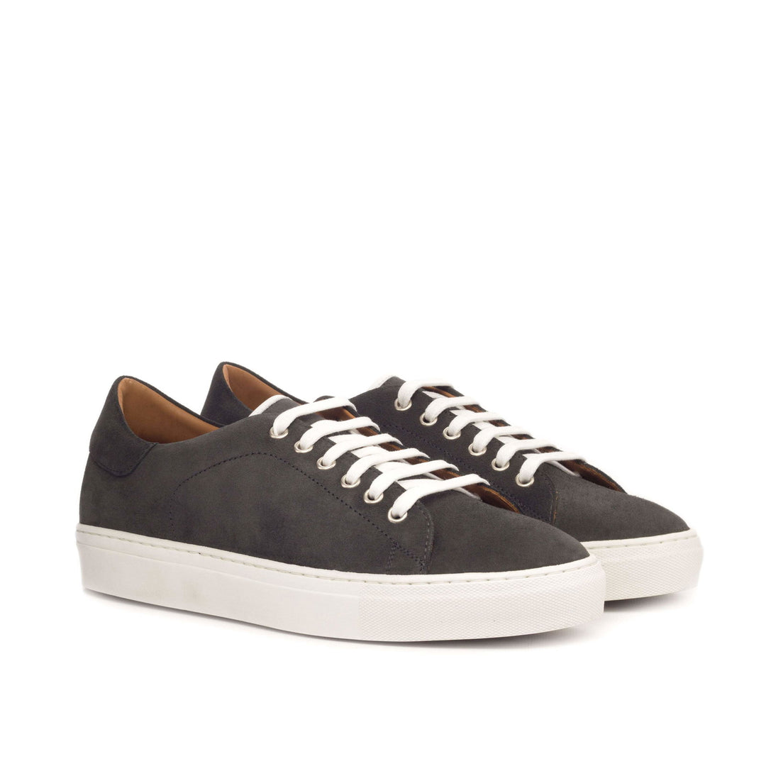 Trainer-Suede, Box Calf, Grey, White 4-MERRIMIUM