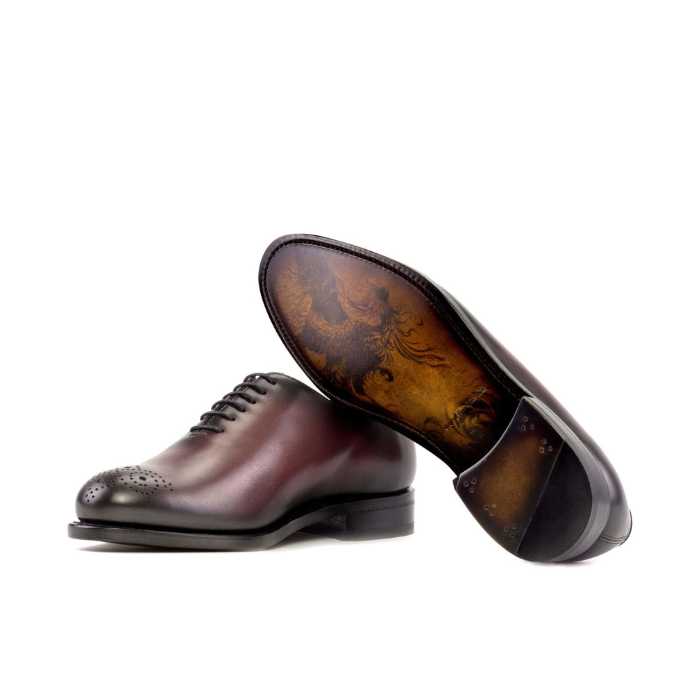 Whole Cut-Box Calf, Painted Calf, Burgundy 2-MERRIMIUM-WS