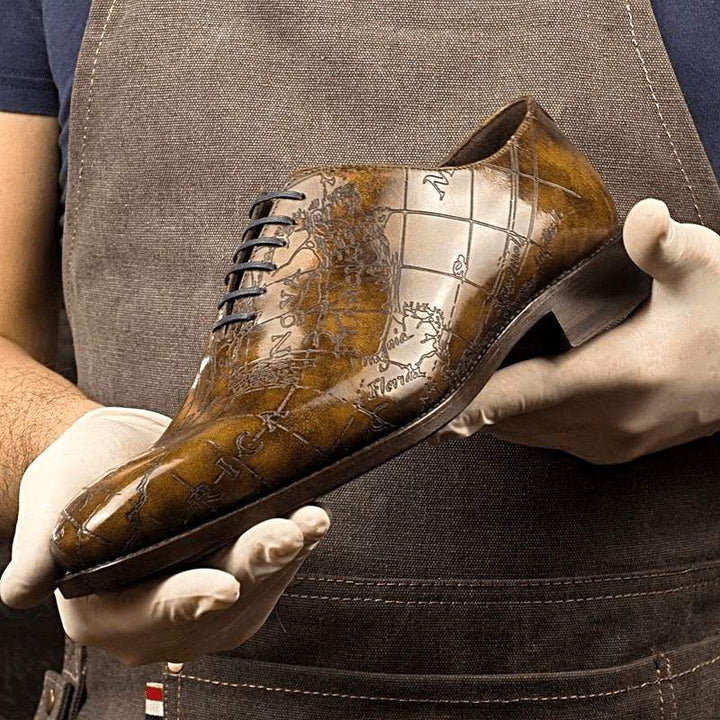 Wholecut Goodyear welt Patina Shoes Cartography Limited Edition-MERRIMIUM