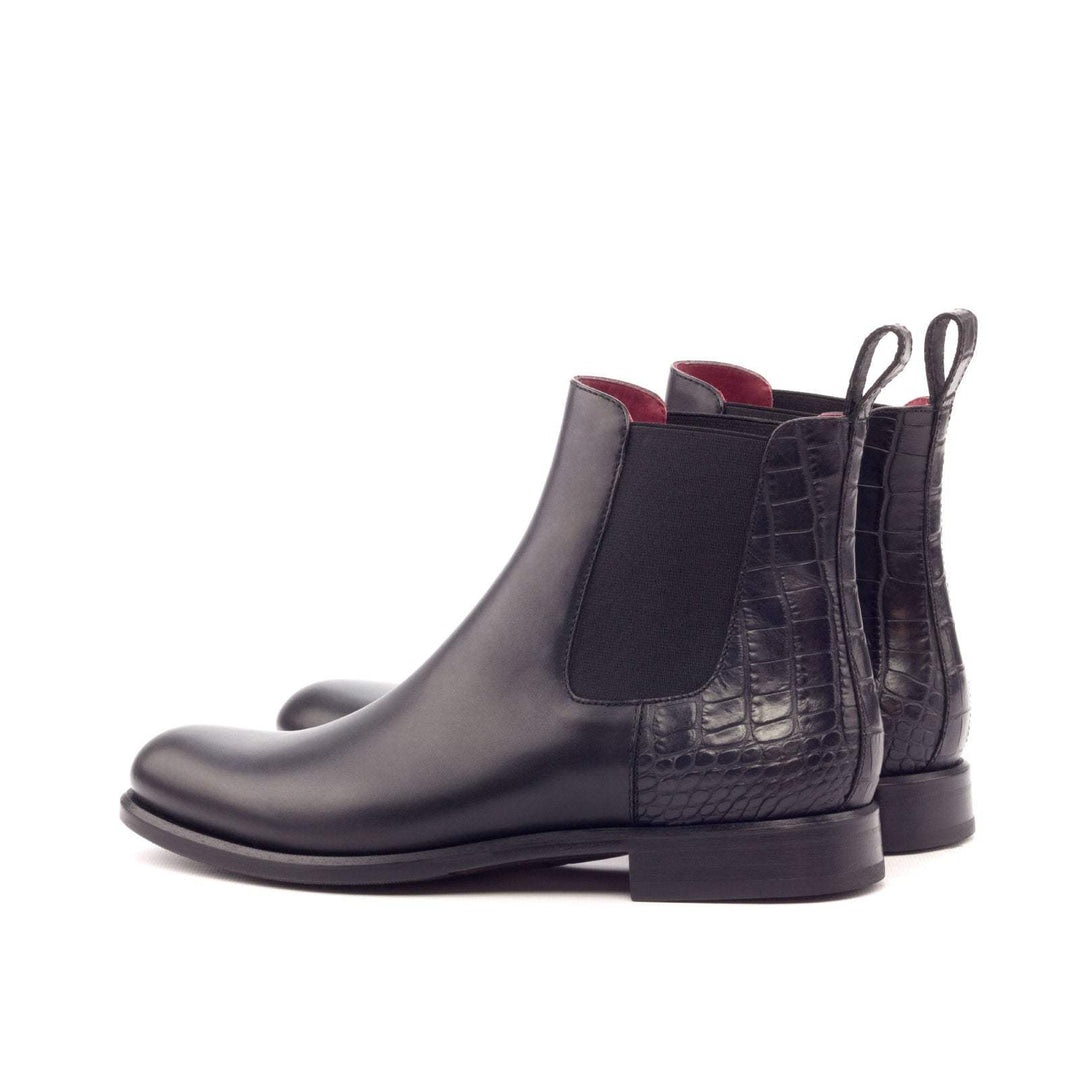 Women's Chelsea Boots Leather Black 3074 4- MERRIMIUM