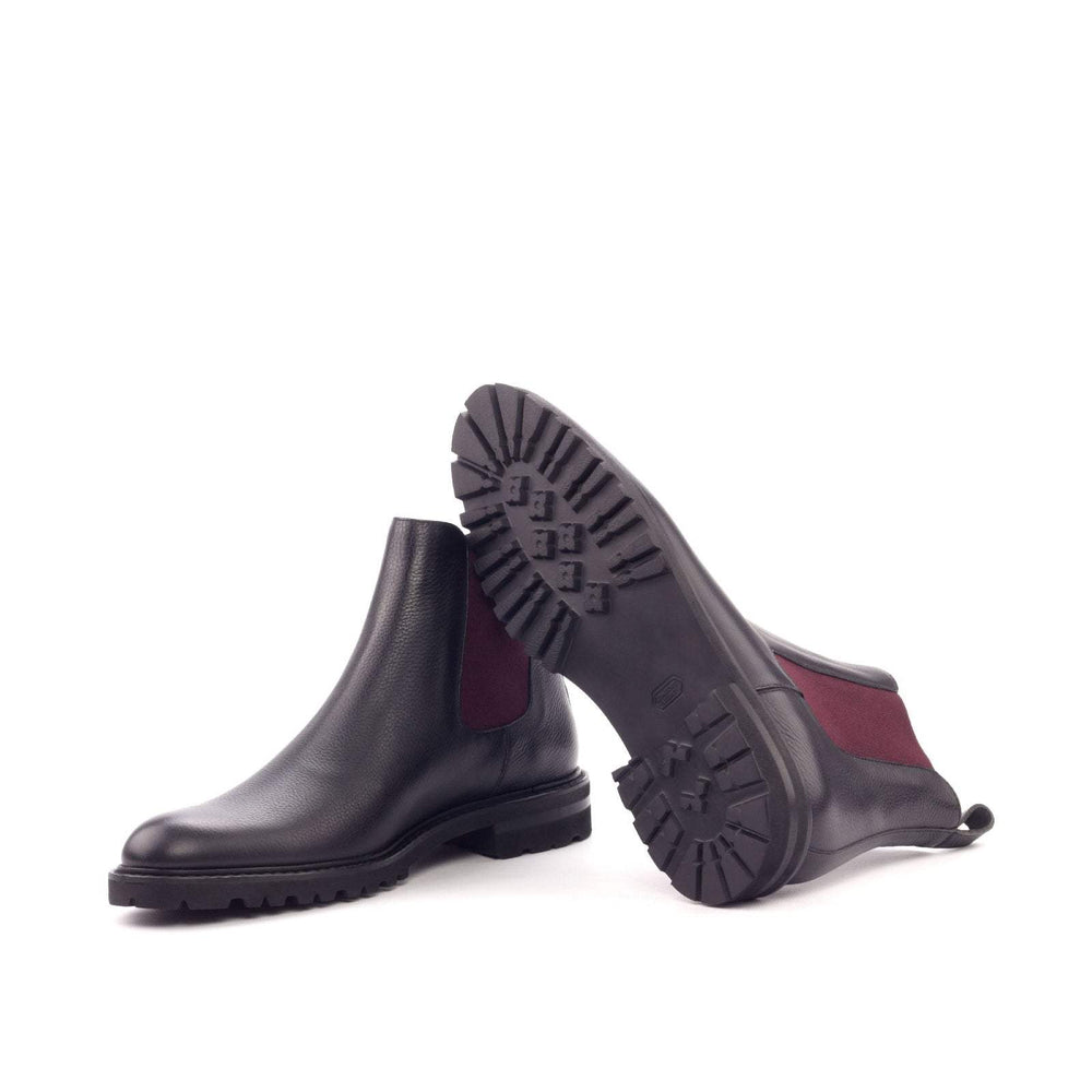 Women's Chelsea Boots Leather Black 3076 2- MERRIMIUM