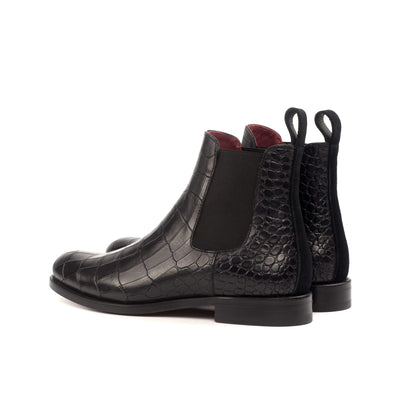 Women's Chelsea Boots Leather Black 4533 4- MERRIMIUM