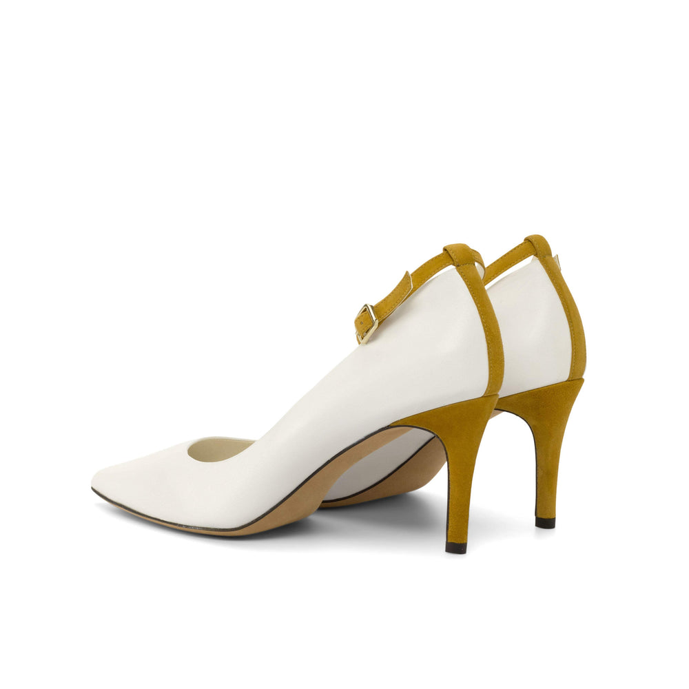 Women's Florence  High Heels Leather Pure White 4781 2- MERRIMIUM