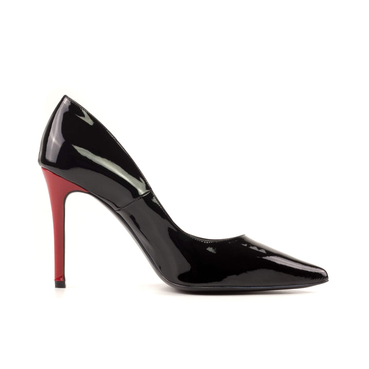 Women's Genoa High Heels Leather Passion Red Luxury Black 5451 3- MERRIMIUM