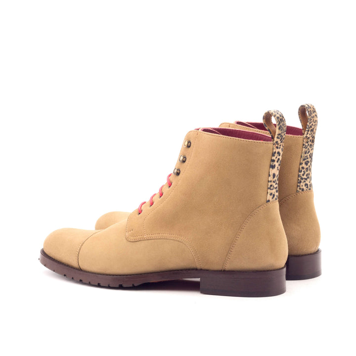 Women's Lace Up Captoe Boot Leather Brown 3364 4- MERRIMIUM