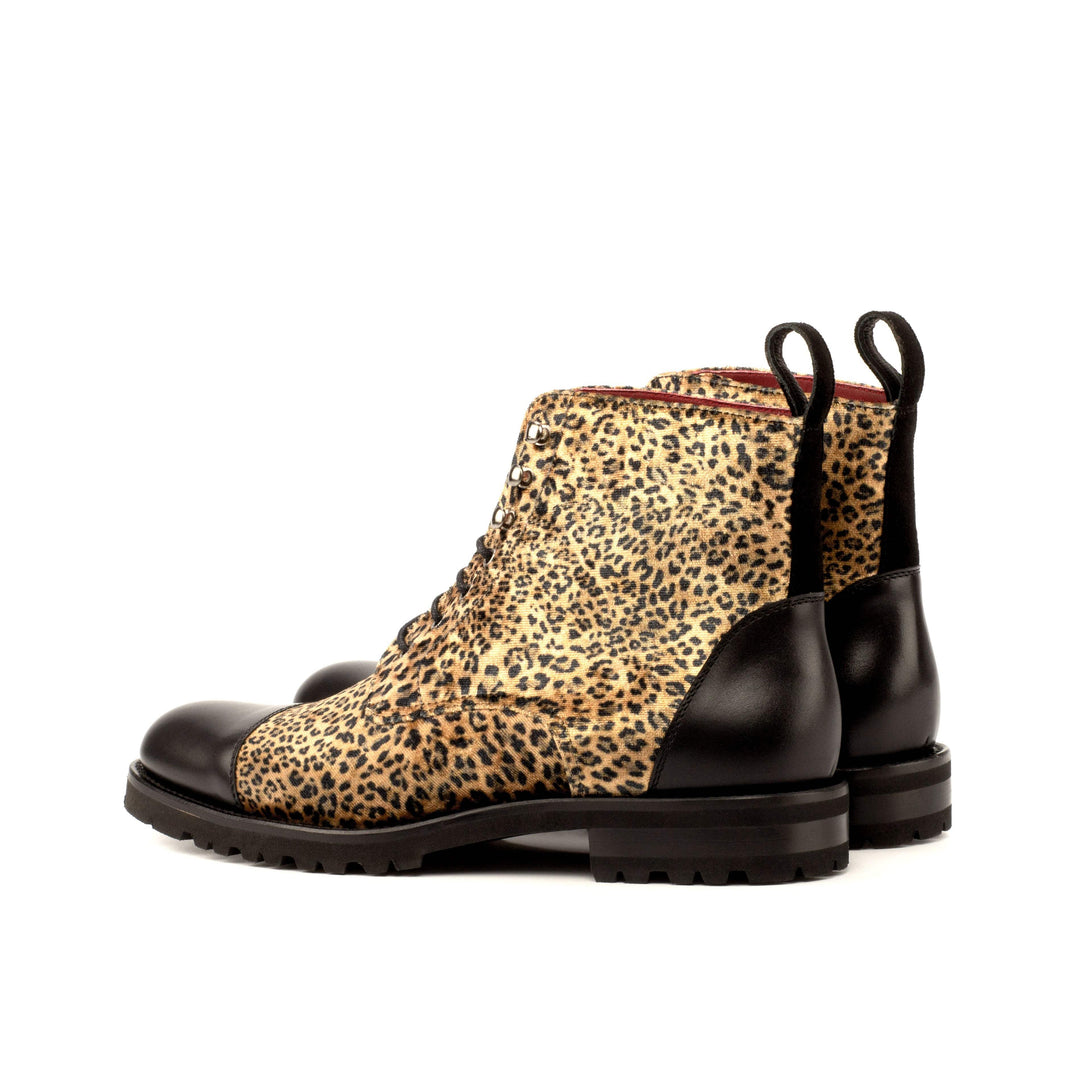 Women's Lace Up Captoe Boot Leather Brown Black 3894 4- MERRIMIUM