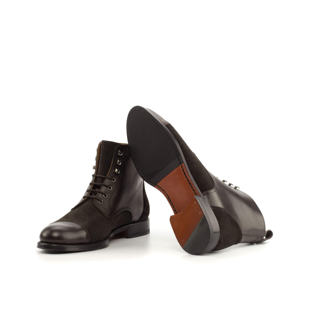 Women's Lace Up Captoe Boot Leather Dark Brown 4229 2- MERRIMIUM