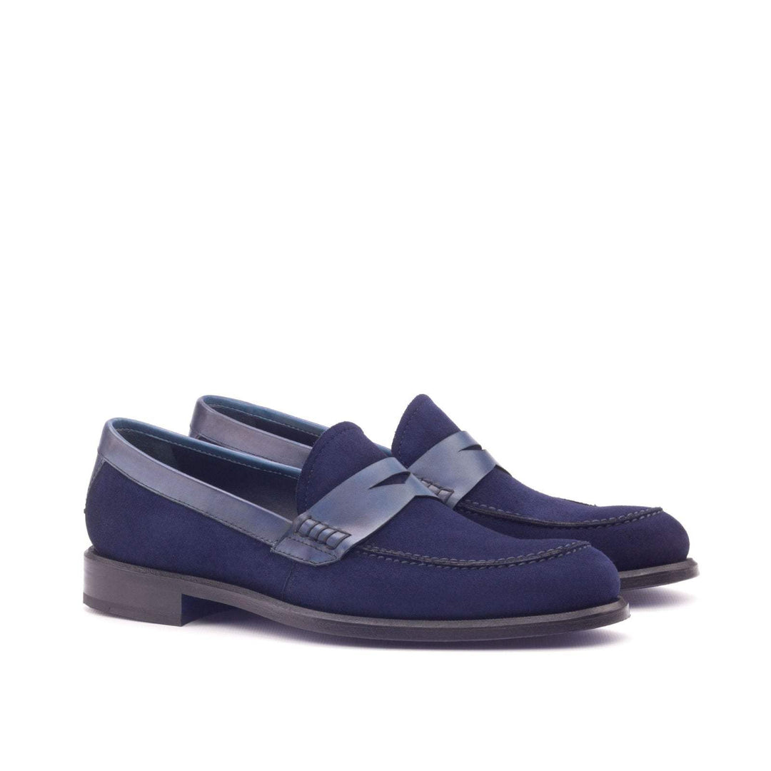 Women's Loafer  Shoes Leather Blue 3059 3- MERRIMIUM