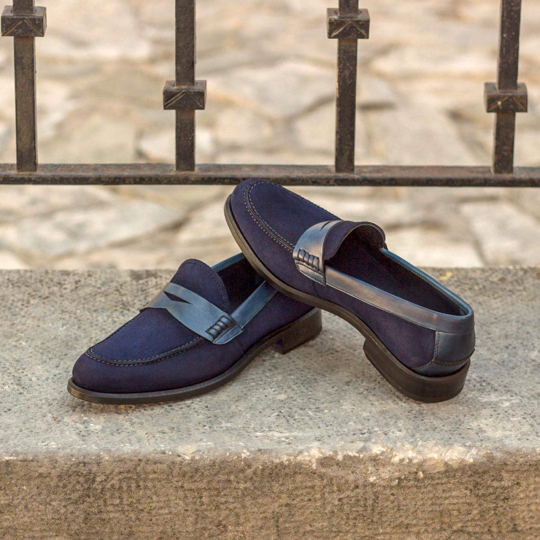 Women's Loafer  Shoes Leather Blue 3059 1- MERRIMIUM--GID-2347-3059