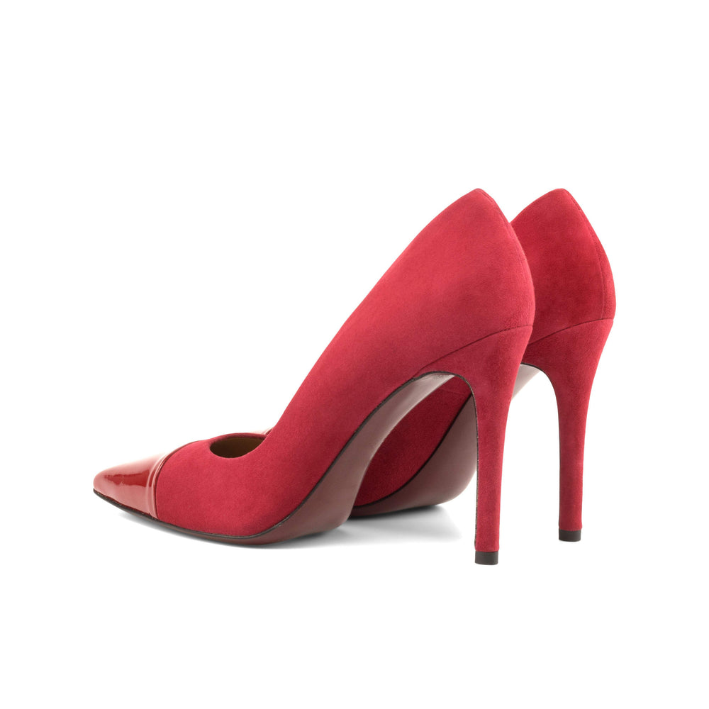 Women's Milan High Heels Leather Passion Red 4773 2- MERRIMIUM