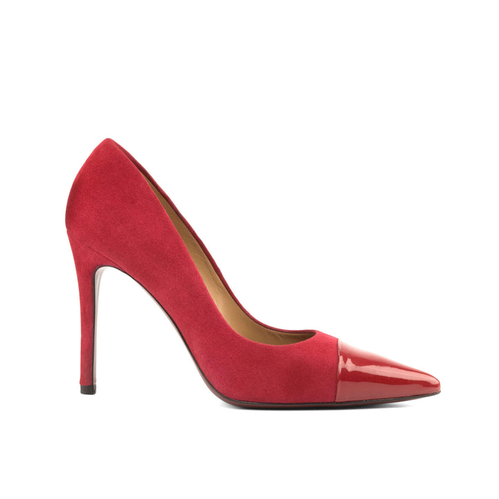 Women's Milan High Heels Leather Passion Red 4773 3- MERRIMIUM