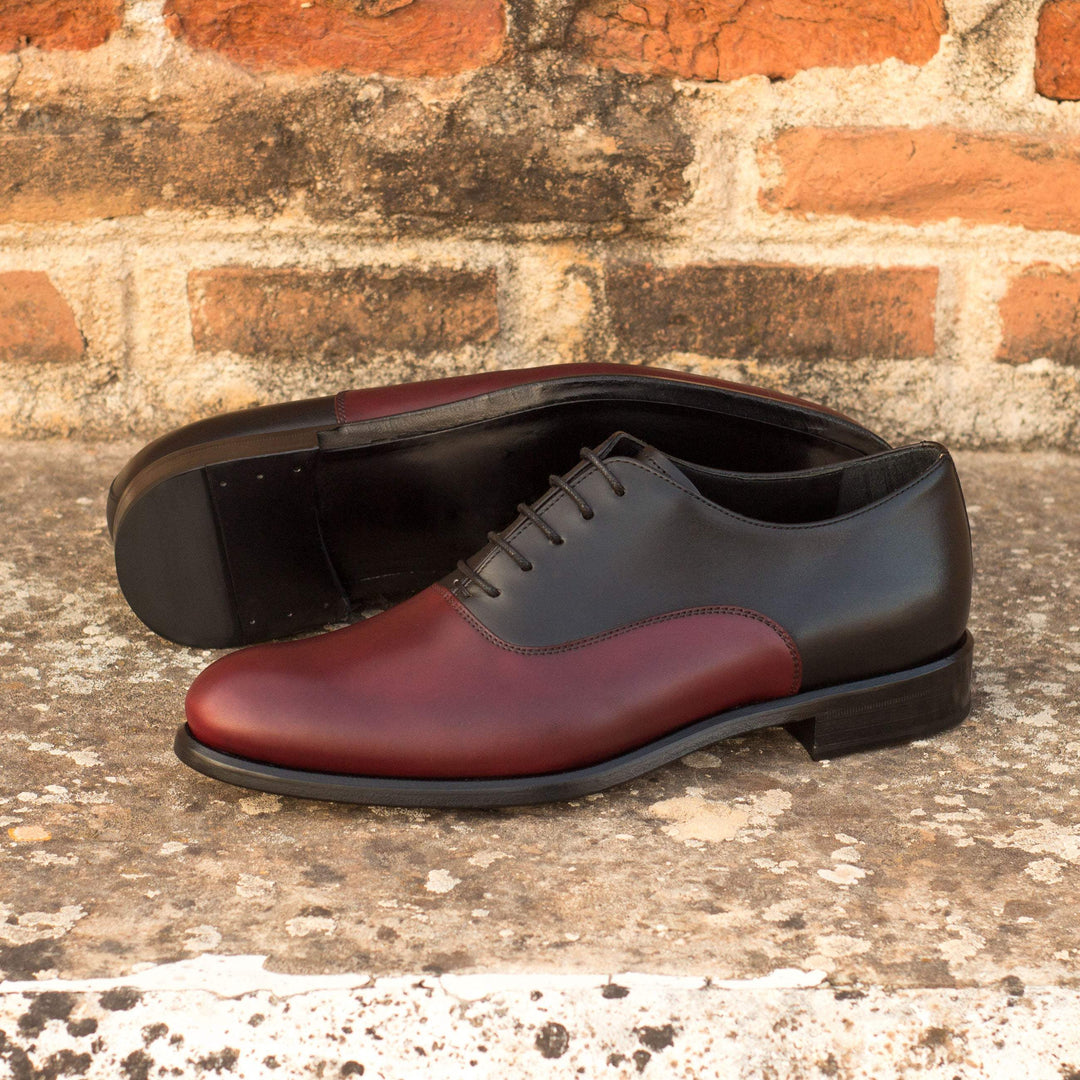 Women's Oxford Shoes Leather Black Burgundy 3632 1- MERRIMIUM--GID-2338-3632