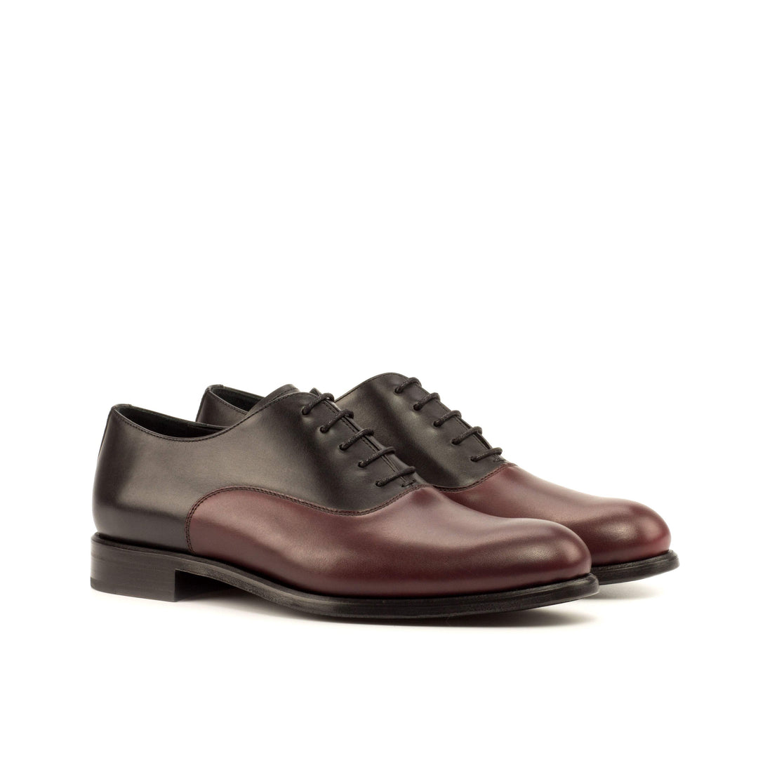 Women's Oxford Shoes Leather Black Burgundy 3632 3- MERRIMIUM