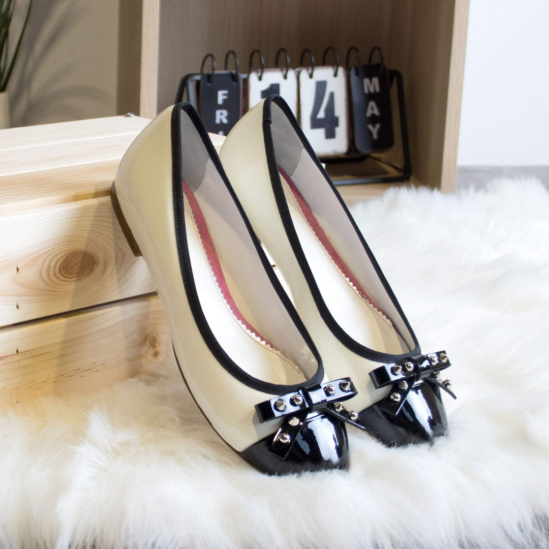 Women's Padua Flat Shoes Leather Luxury Black Greece Marble 5281 1- MERRIMIUM--GID-4014-5281