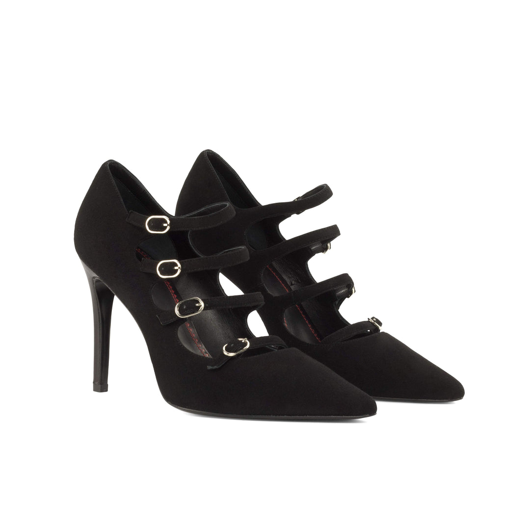 Women's Venice High Heels Leather Luxury Black 4772 4- MERRIMIUM
