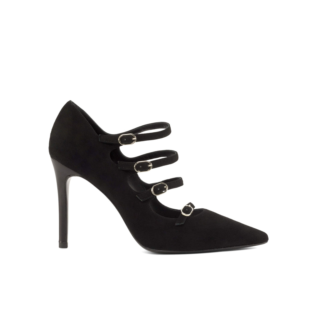 Women's Venice High Heels Leather Luxury Black 4772 3- MERRIMIUM