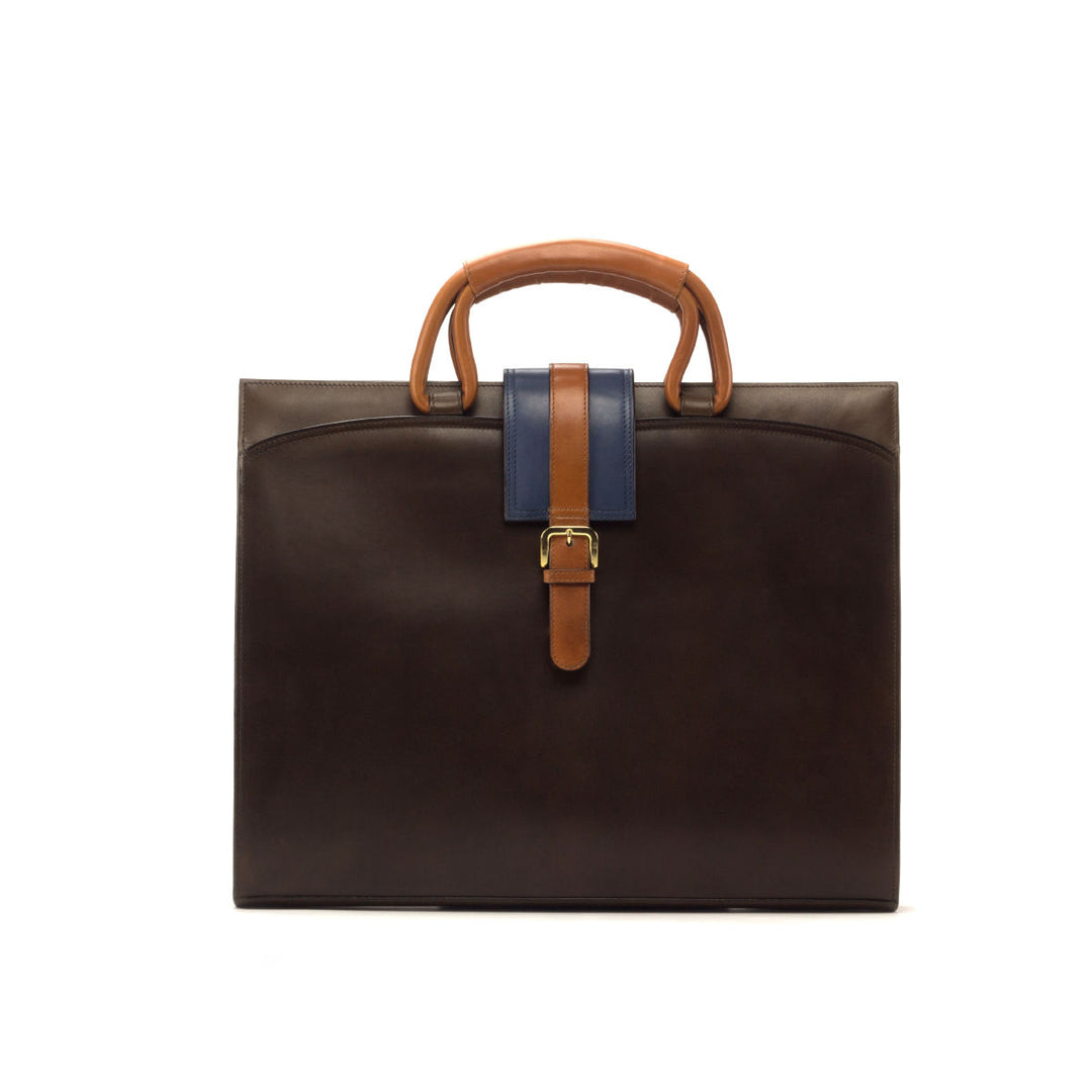 Briefcase Leather Brown Dark Brown 2876 3 MERRIMIUM