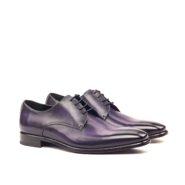 Men's Derby Shoes Patina Leather Wide Plus Size Violet 2432 3 MERRIMIUM