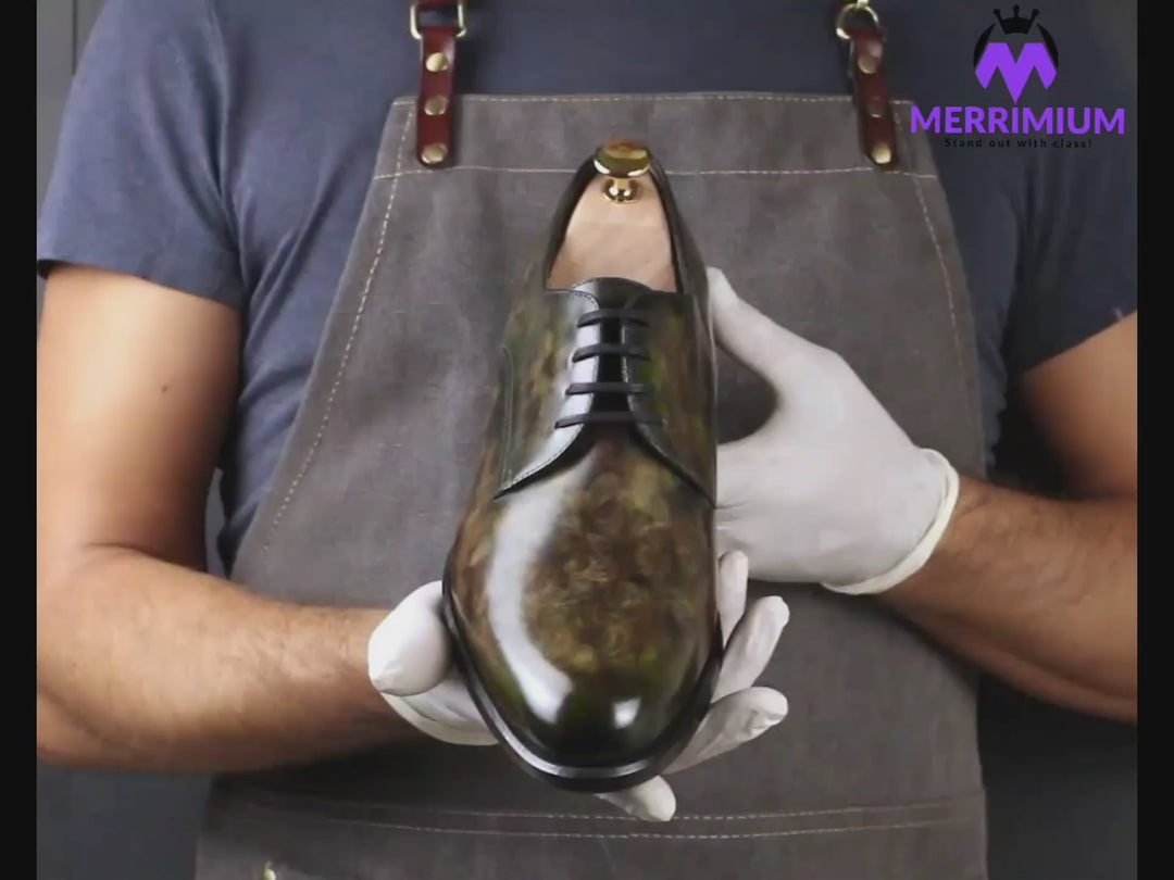 Men's Robin Cezanne Derby Patina Goodyear welt Shoes Limited Edition