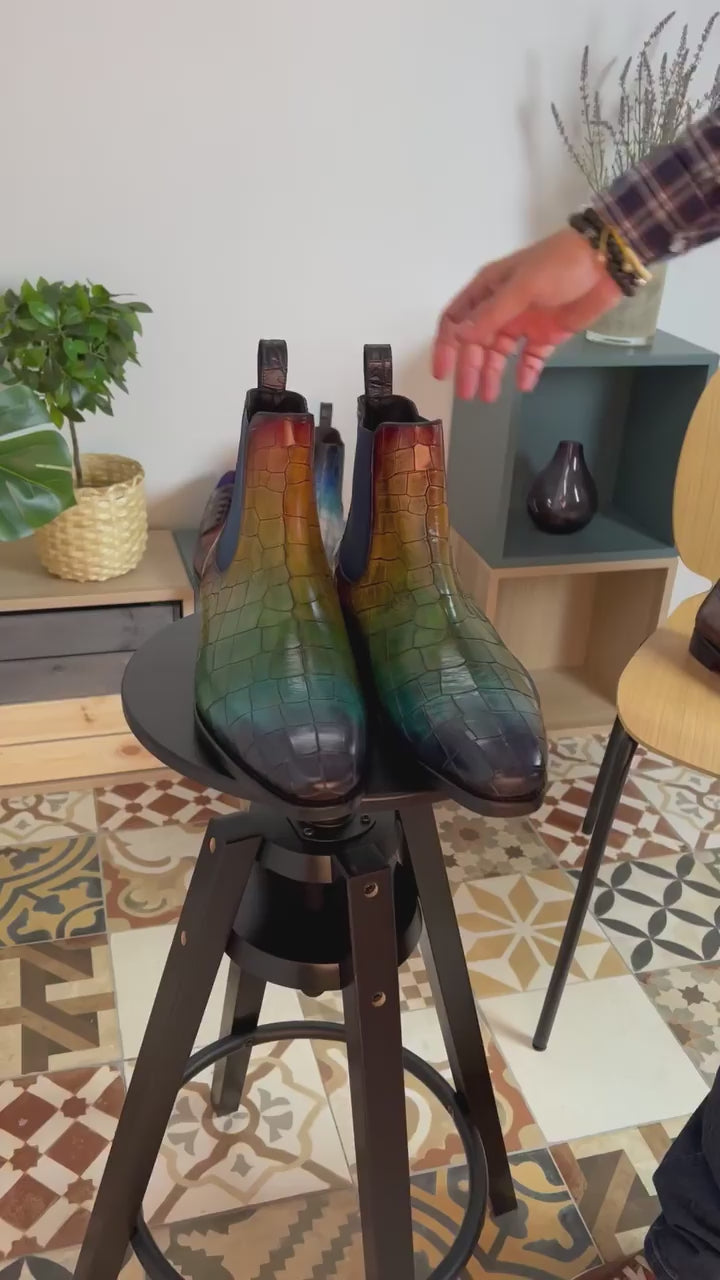Men's Jungle Patina Goodyear Welt Chelsea Boots Limited Edition