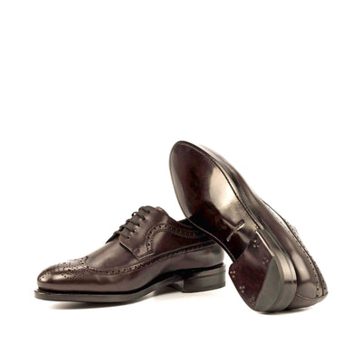 Men's Longwing Blucher Shoes Leather Goodyear Welt Dark Brown 5025 2- MERRIMIUM