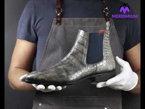 Croc Ash Patina Chelsea Goodyear Welt Boot Limited Edition-MERRIMIUM